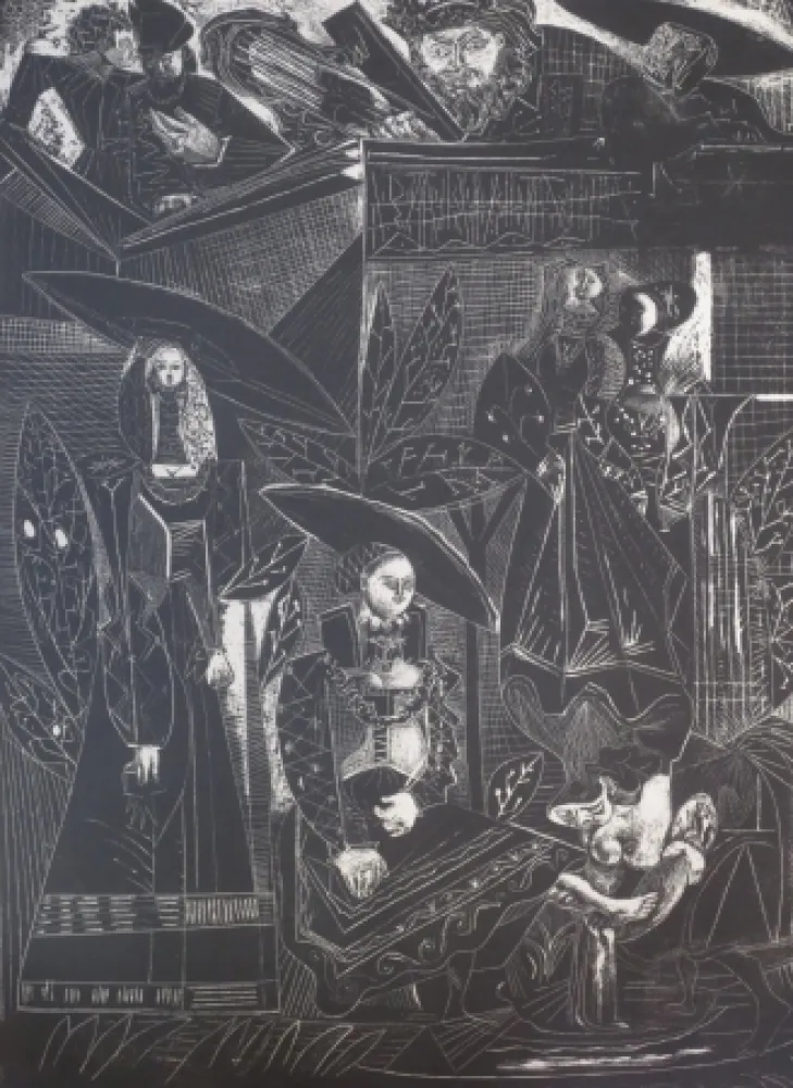 Litografía Picasso - David et Bethsabée