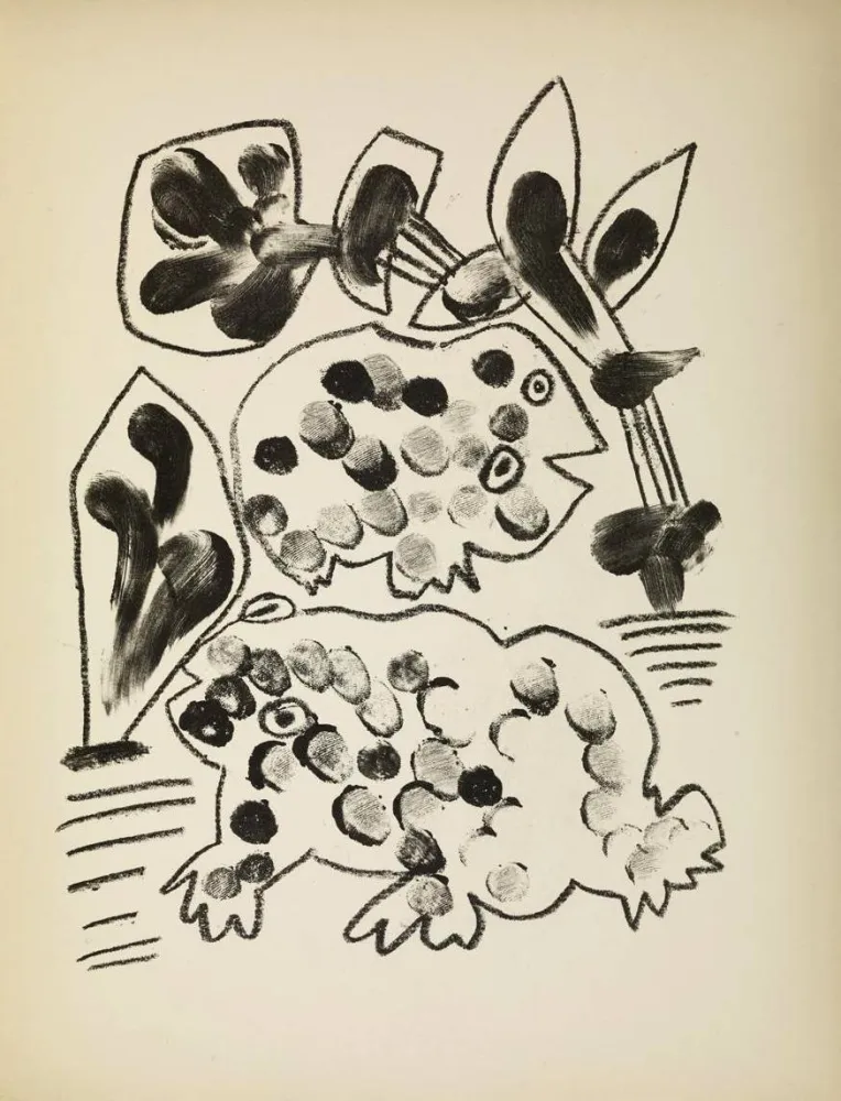 Litografía Picasso - De mémoir d'homme, , Planche II