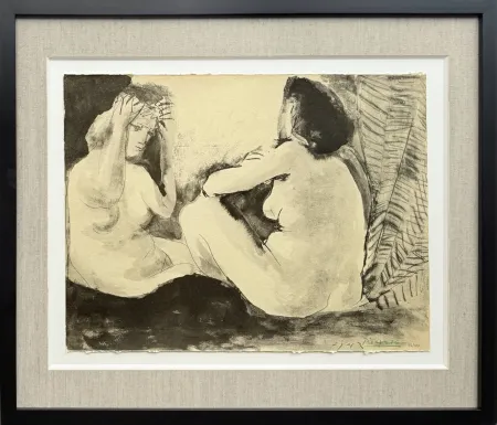 Litografía Picasso - Deux femmes nues