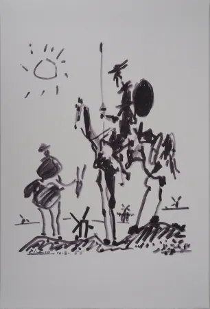 Litografía Picasso - Don Quichotte