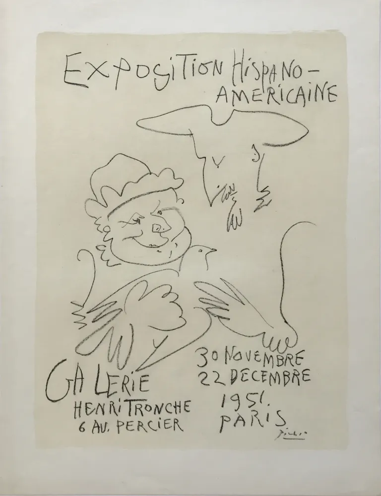 Litografía Picasso - Exposition Hispano-Americaine