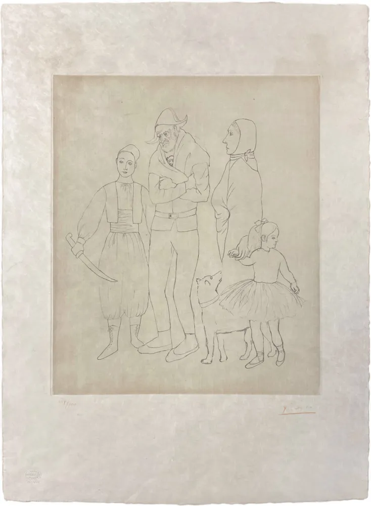 Grabado Picasso - Famille des Saltimbanques