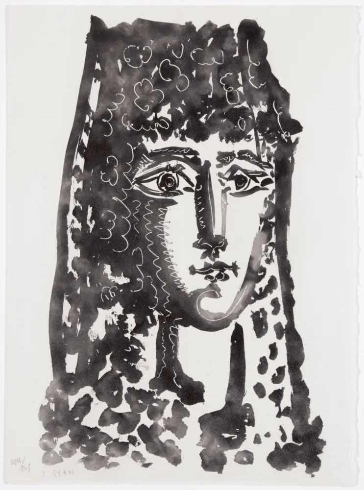 Aguatinta Picasso - Femme à la mantille