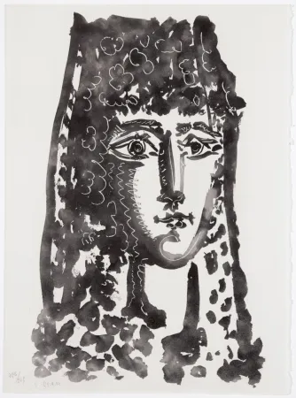 Aguatinta Picasso - Femme à la mantille