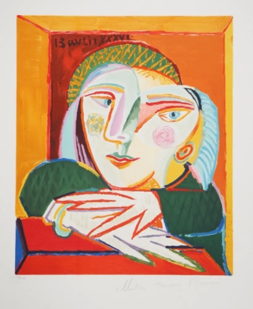 Litografía Picasso - Femme Accoudee A Sa Fenetre
