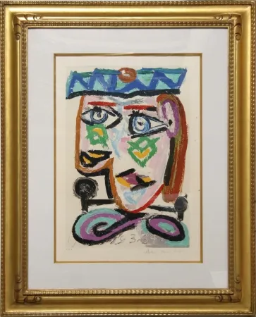 Litografía Picasso - Femme au Beret