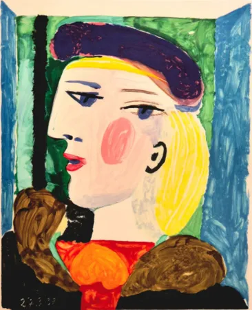 Litografía Picasso - Femme Profile (Marie-Therese Walter)