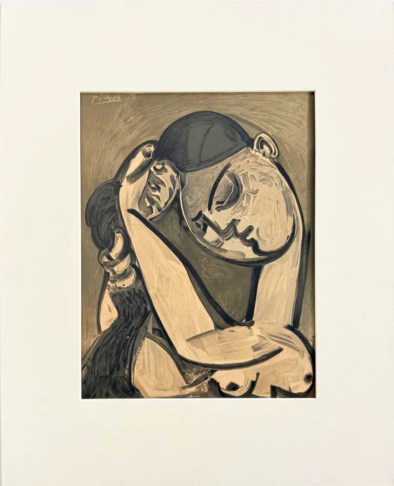 Litografía Picasso - Femme se coiffant