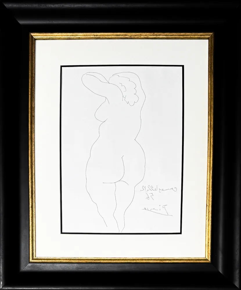 Grabado Picasso - Femme vue de Dos