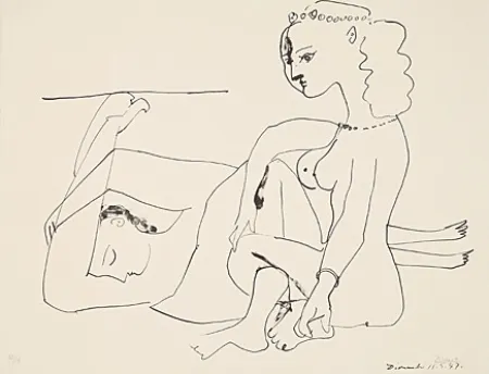 Litografía Picasso - Femmes sur la plage