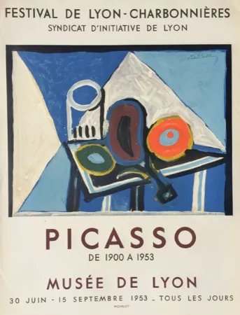 Litografía Picasso - Festival de Lyon - Charbonnieres