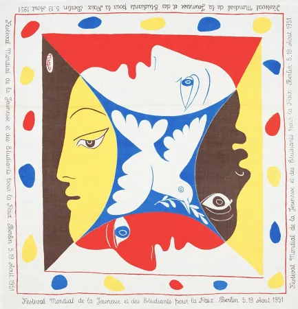 Serigrafía Picasso - Festival Mondial pour la Paix