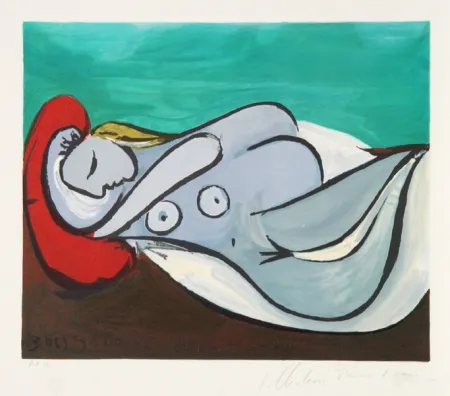 Litografía Picasso - Formeuse a L'Oreiller