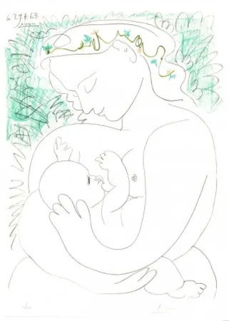 Litografía Picasso - Grand Maternity
