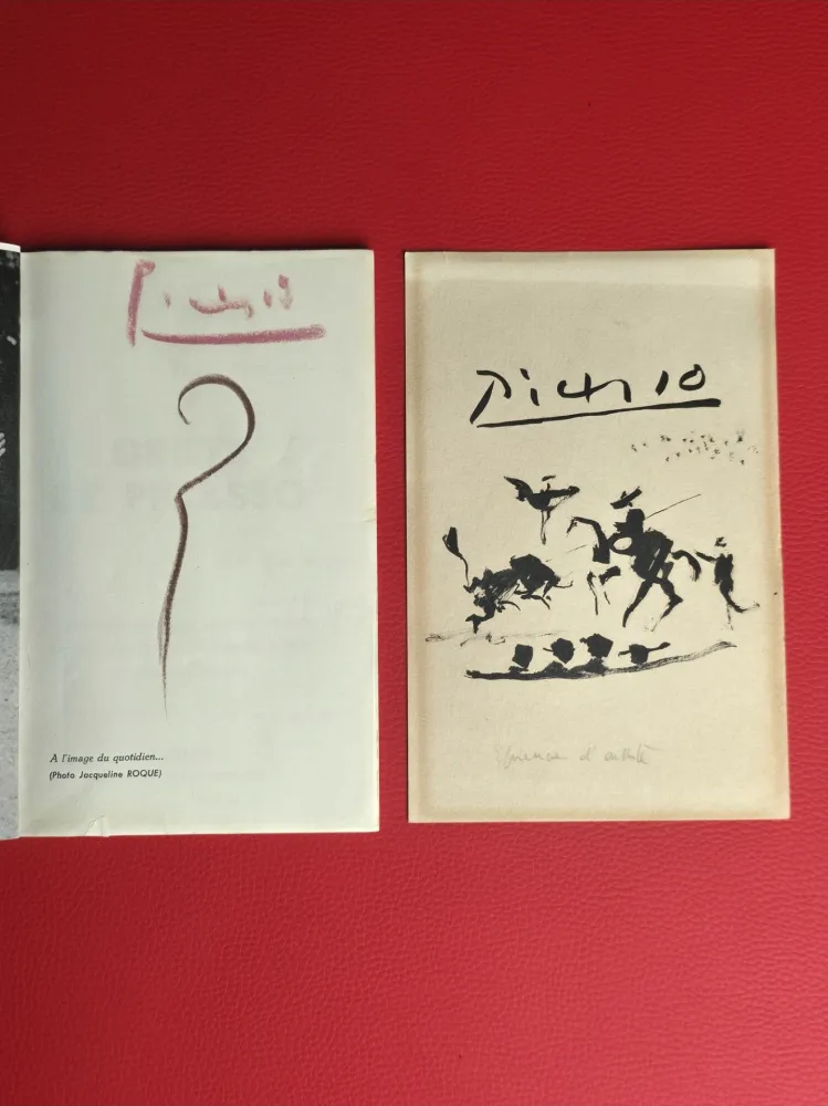 Libro Ilustrado Picasso - Griffes de Picasso- signed /original drawing/dedicated