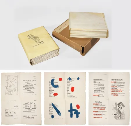 Libro Ilustrado Picasso - Iliazd : POÉSIE DE MOTS INCONNUS.  Arp, Dominguez, Matisse, Picasso, Braque, F. Léger, Wols, Chagall, Giacometti, Miró, etc. (1949)