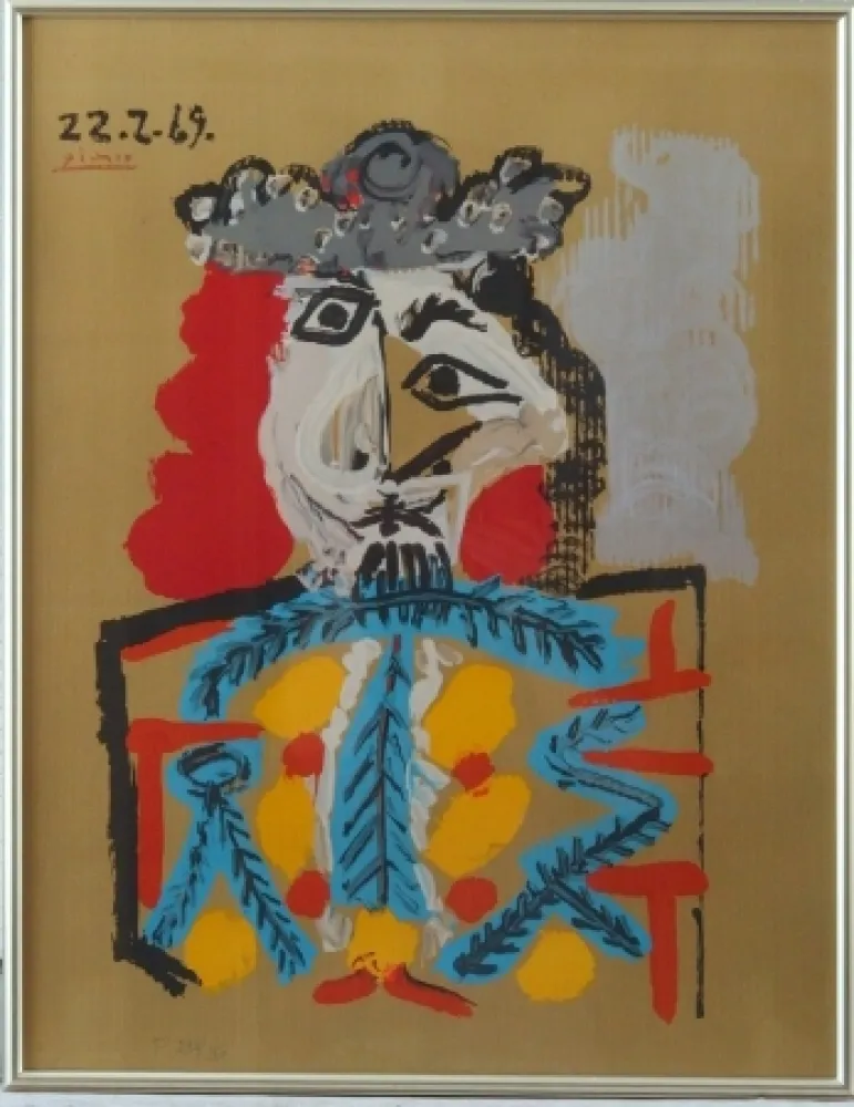 Litografía Picasso - Imaginary portrait