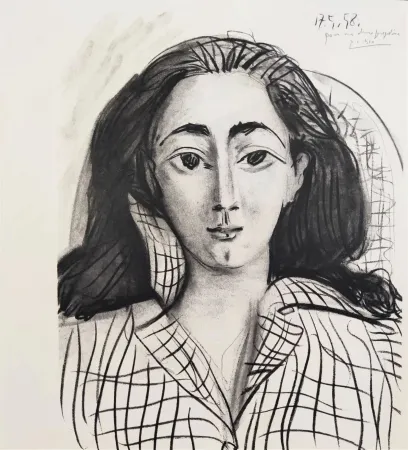 Litografía Picasso - Jacqueline