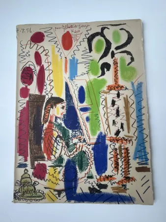 Litografía Picasso - L' atelier de Cannes 