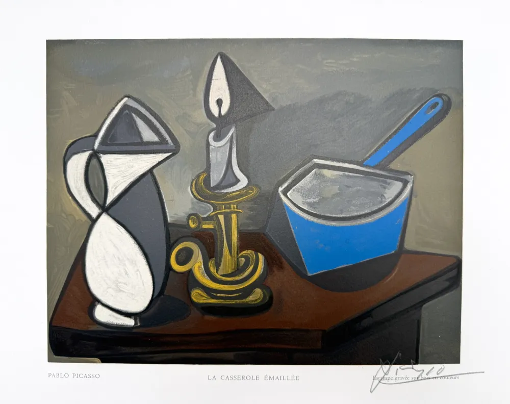 Grabado En Madera Picasso - La Casserole Émaillée