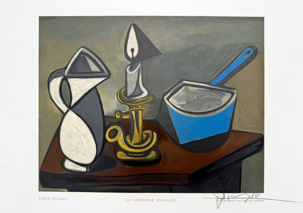 Grabado En Madera Picasso - La Casserole Émaillée