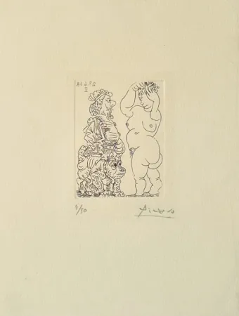Grabado Picasso - La Celestine, from Série 347