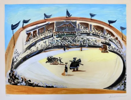 Aguatinta Picasso - La Corrida
