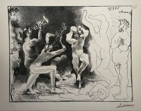 Litografía Picasso - La danse des faunes 1957
