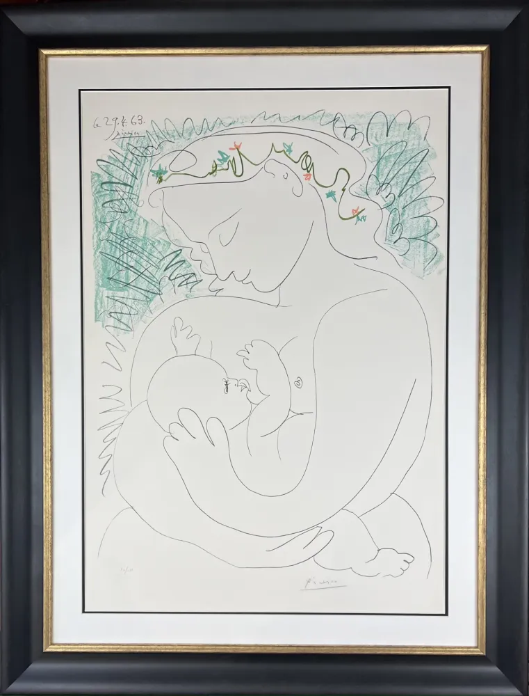Litografía Picasso - La Grande Maternité