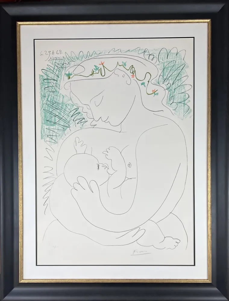 Litografía Picasso - La Grande Maternité