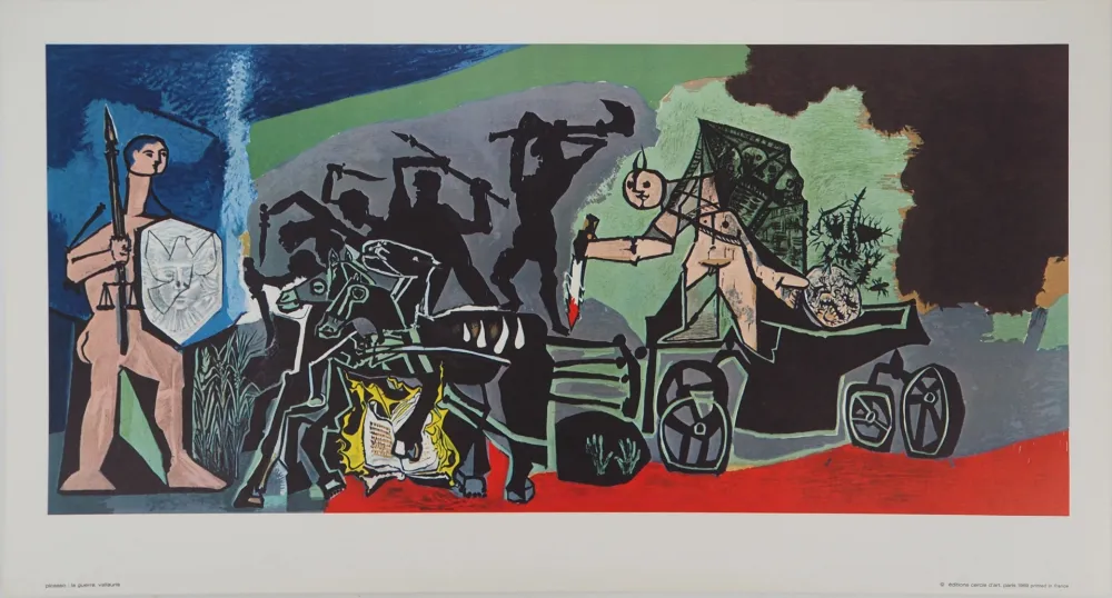 Litografía Picasso - La Guerre