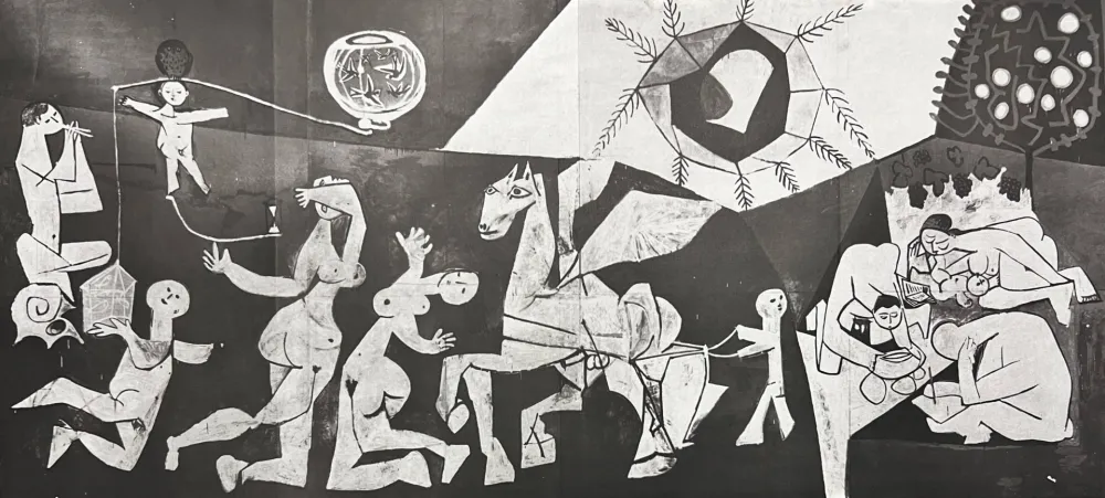 Litografía Picasso - La Guerre et la Paix Collotype