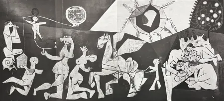 Litografía Picasso - La Guerre et la Paix Collotype
