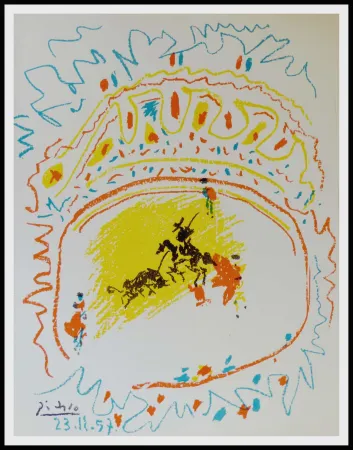 Litografía Picasso - La Pique (Corrida) 