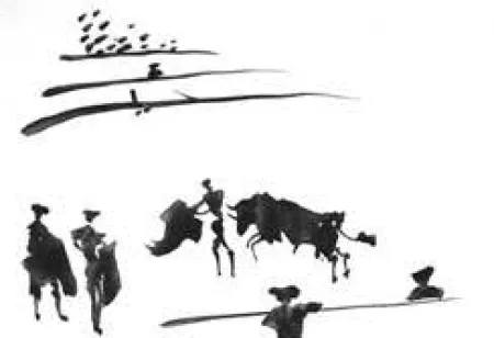 Aguatinta Picasso - La Tauromaquia portfolio