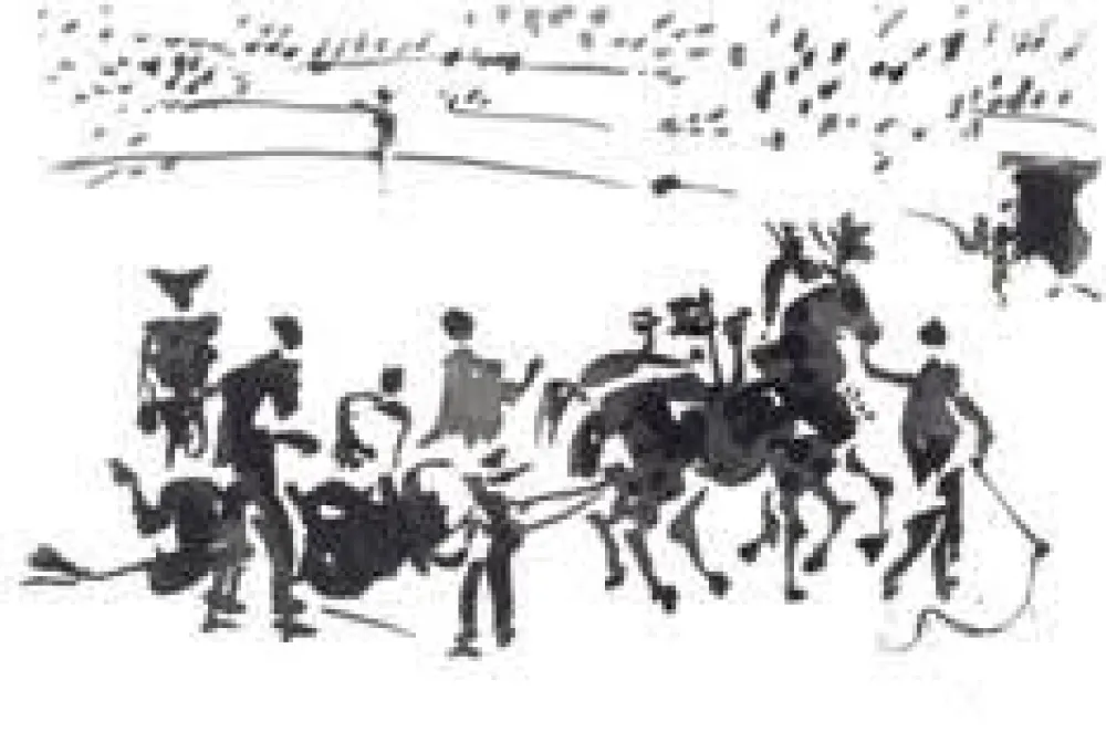 Aguatinta Picasso - La Tauromaquia portfolio