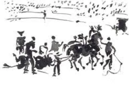 Aguatinta Picasso - La Tauromaquia portfolio
