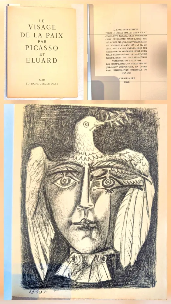 Litografía Picasso - La Visage de la Paix 1951 Deluxe 