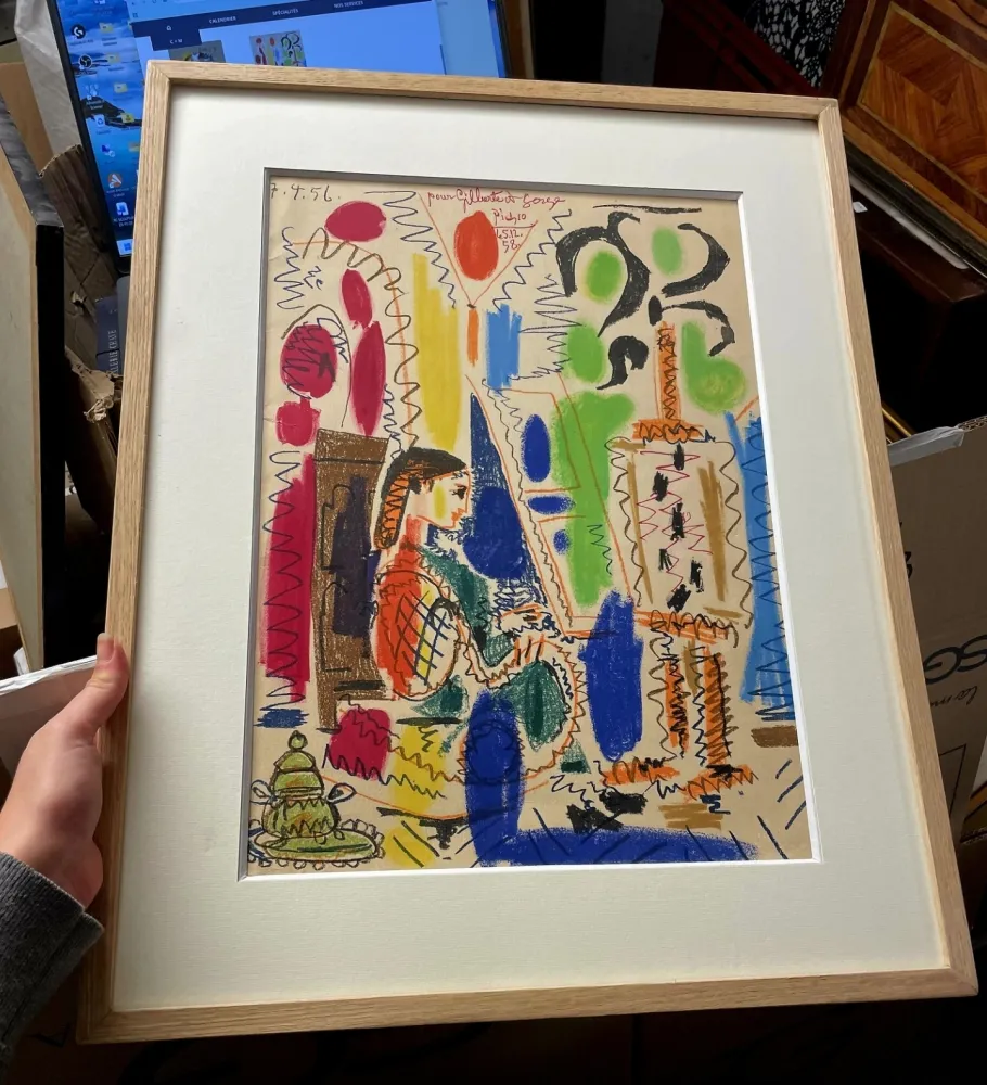 Litografía Picasso - L'atelier de Cannes 1956