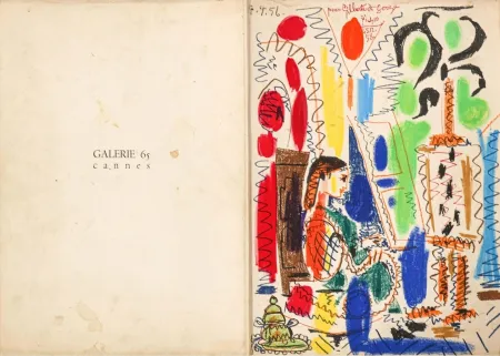 Litografía Picasso - L'atelier de Cannes 1958