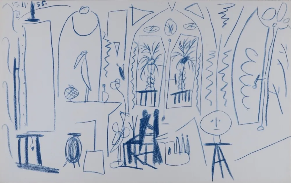 Litografía Picasso - L'Atelier de La Californie #13