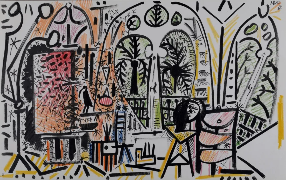 Litografía Picasso - L'Atelier de La Californie #3, 1959