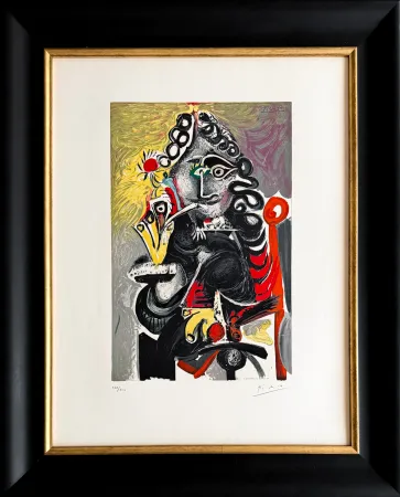 Litografía Picasso - Le cavalier 