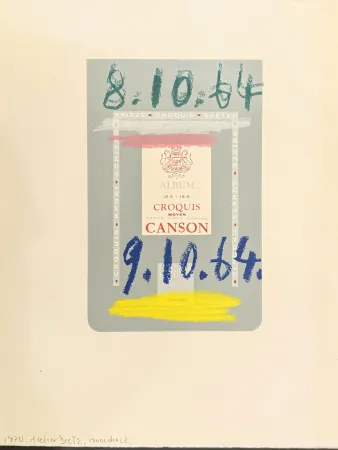 Litografía Picasso - Le goût du bonheur. Trois carnets d`atelier. 1970.