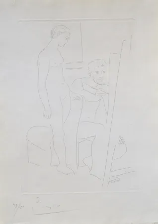 Grabado Picasso - Le Modele Nu (B78)