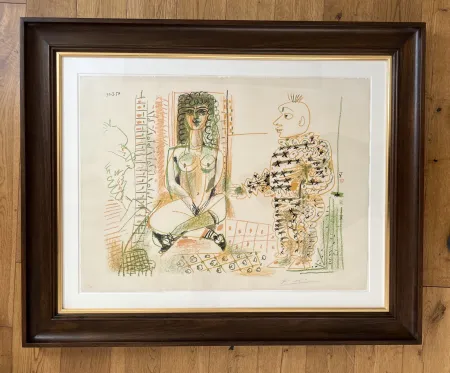 Litografía Picasso - Le Peintre et son Modèle