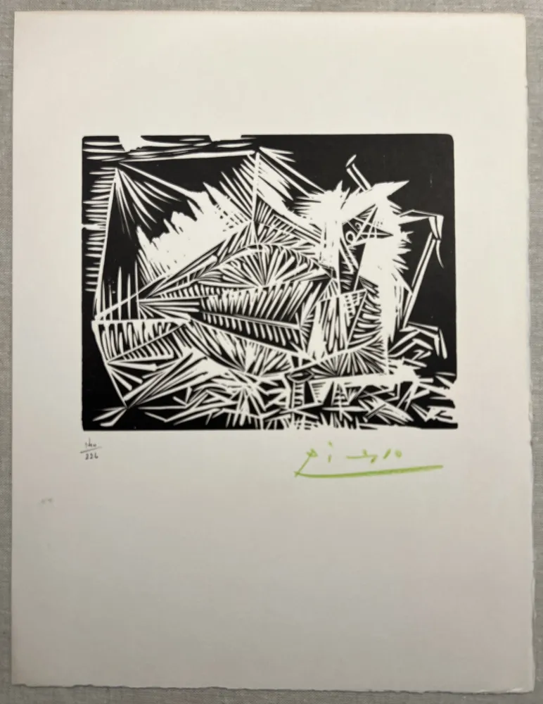 Libro Ilustrado Picasso - LE PIGEONNEAU. Linogravure pour 