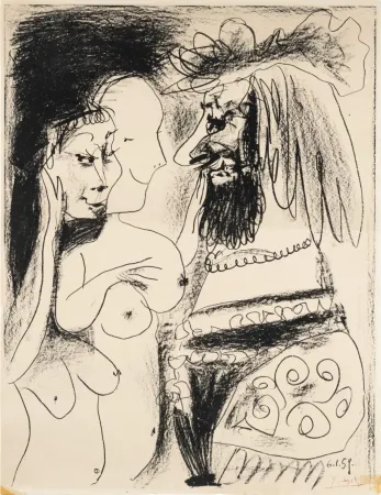 Litografía Picasso - Le Vieux Roi