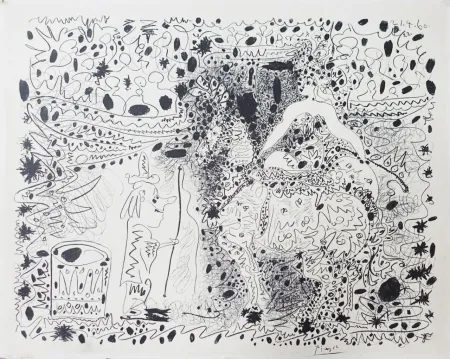 Litografía Picasso - L’Écuyère (The Horsewoman)