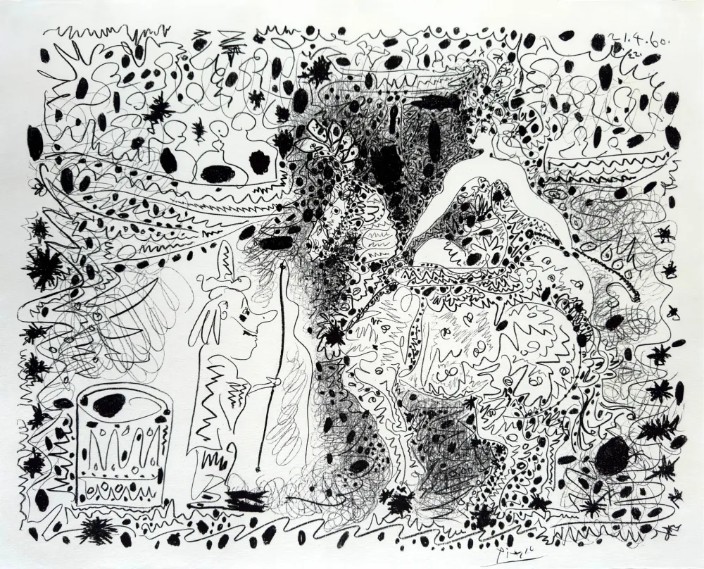 Litografía Picasso - L'Ecuyère (The Horsewoman)